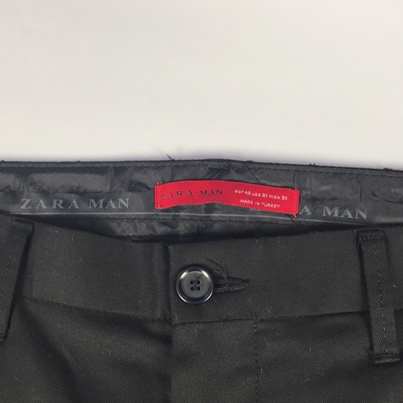 Zara Man Dress Black Pants USA Mex 31 - Picture 7 of 13